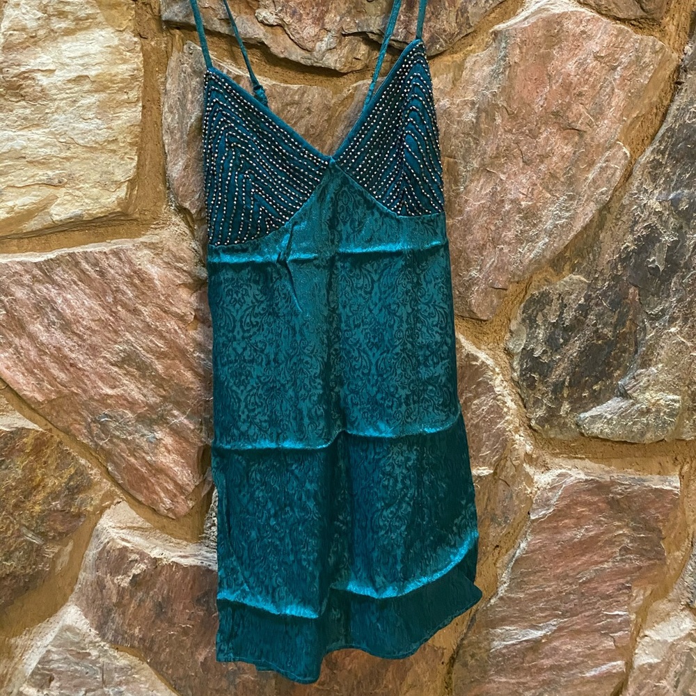 Free people sequence forest green tank or dress